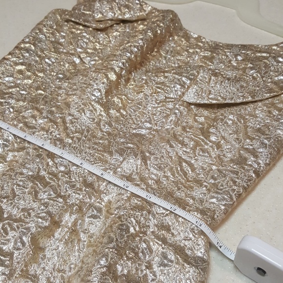 STUNNING GOLD 60s Cocktail dress - Picture 5 of 8